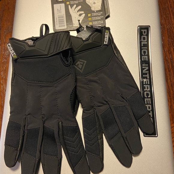 First Tactical Brand Hard Knuckle Leather Gloves. Size L and XL - Picture 10 of 16